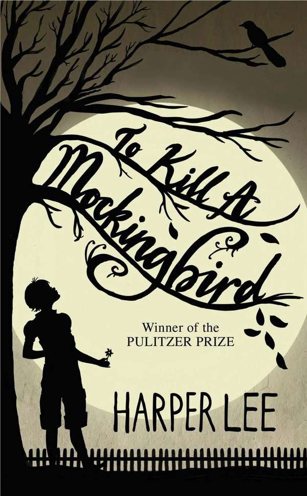 Book cover (circa 2015?) To Kill A Mockingbird By Harper Lee. Hardcover book first published July 11, 1960. Novel won 1961 Pulitzer Prize. Later made into an Academy Award winning film.