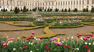 The gardens at the Palace of Versailles in France were designed by Andre Le Notre.